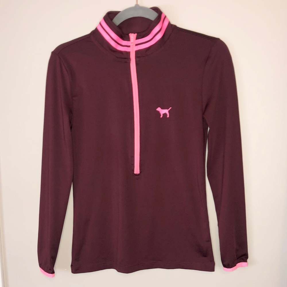PINK Victoria’s Secret ultimate zip up burgundy